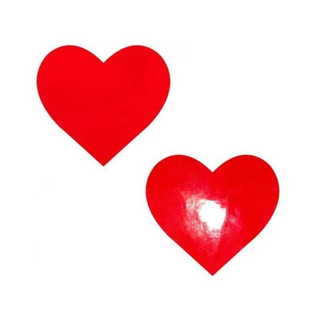 Neva Nude Pasty Heart Vinyl Red - Image 1