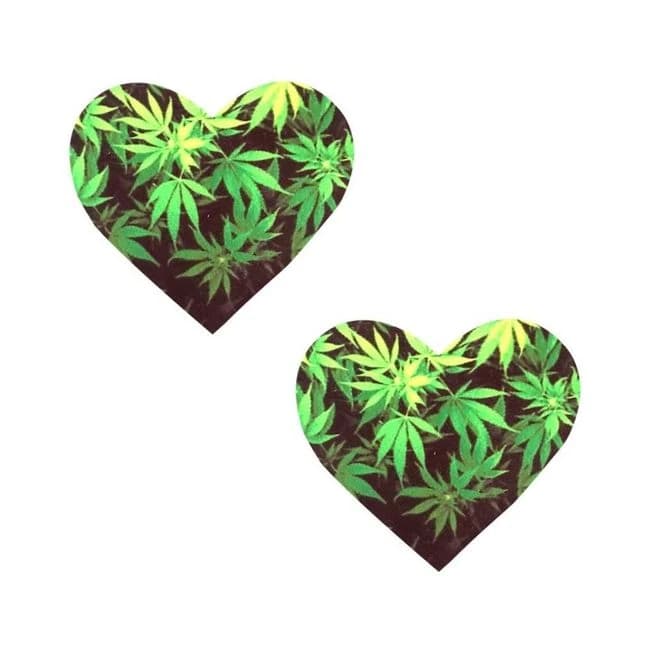 Neva Nude Pasty Heart Weed Leaf - Image 1