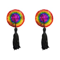 Neva Nude Pasty Reusable Burlesque Rainbow, image 1