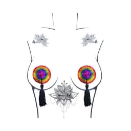 Neva Nude Pasty Reusable Burlesque Rainbow, image 2