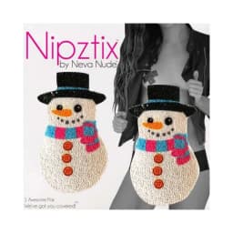 Neva Nude Pasty Snowman Glitter, image 3