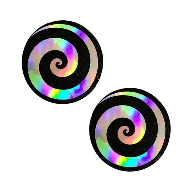 Neva Nude Pasty Spiral Holographic - Image 1