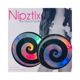 Neva Nude Pasty Spiral Holographic, image 2