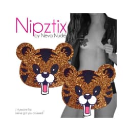 Neva Nude Pasty Spirit Animale Tiger Glitter, image 3