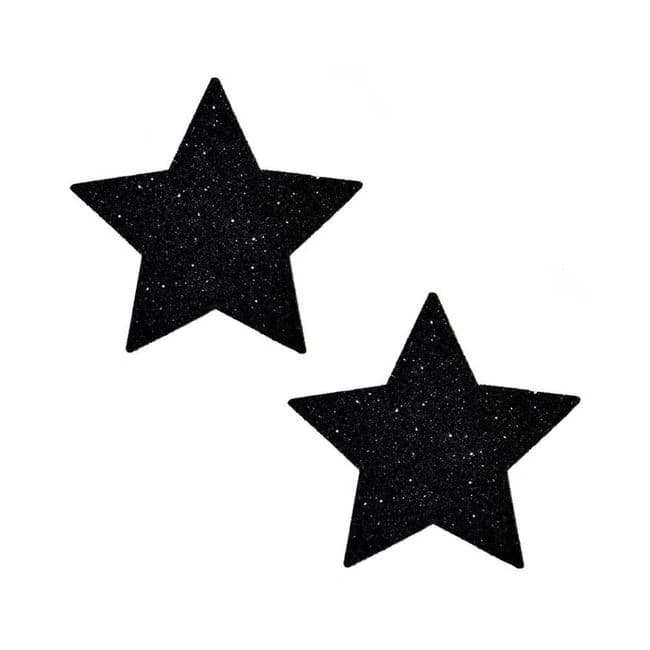 Neva Nude Pasty Star Glitter Black - Image 1