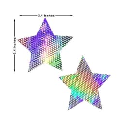 Neva Nude Pasty Star Silver Holographic, image 3