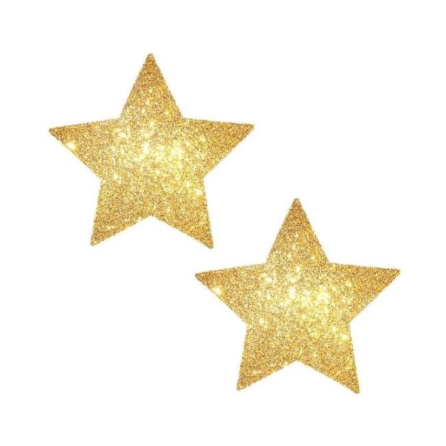 Neva Nude Pasty Stars Glitter Gold - Image 1