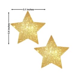 Neva Nude Pasty Stars Glitter Gold, image 2