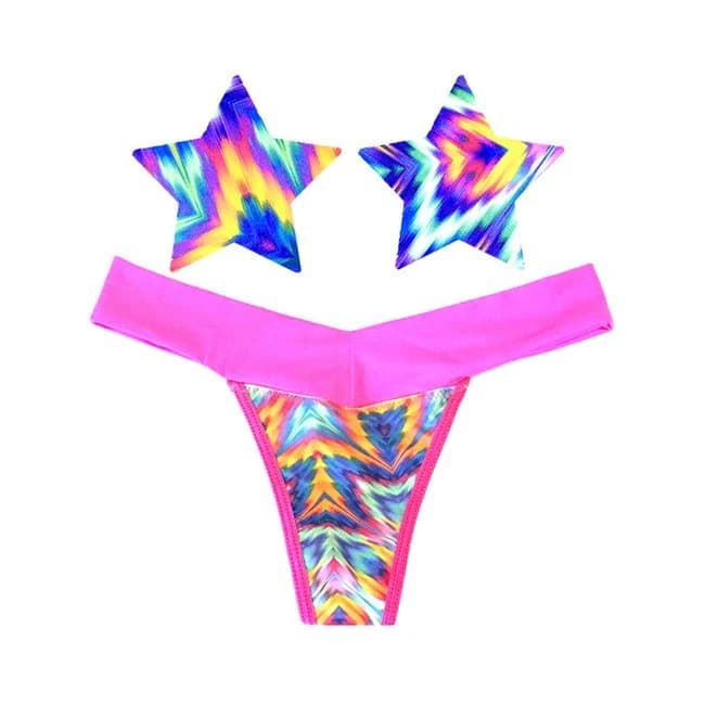 Neva Nude Pasty Thong Lg Blacklight - Image 1