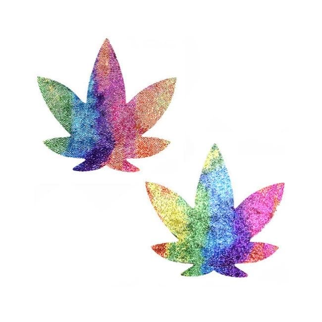 Neva Nude Pasty Weed Leaf Plur Fur Velvet - Image 1