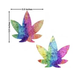 Neva Nude Pasty Weed Leaf Plur Fur Velvet, image 2