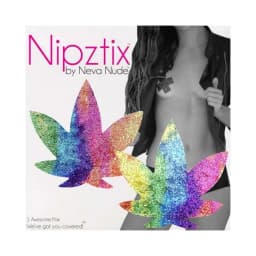 Neva Nude Pasty Weed Leaf Plur Fur Velvet, image 3
