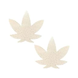 Neva Nude Pasty Weed Leaf Supernova Glow, image 1