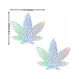 Neva Nude Pasty Weed Leaf Synaptic Glow, image 3