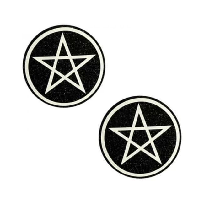 Neva Nude Pasty Wicca Black Glitter - Image 1
