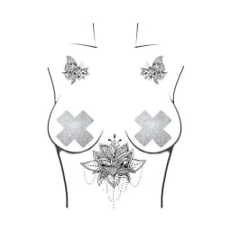 Neva Nude Pasty X Factor Crystal Silver, image 2
