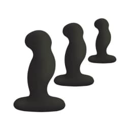 Nexus Anal Starter Kit 3 Plugs Black, image 1