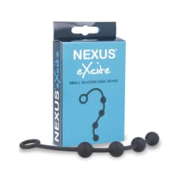 Nexus Excite Silicone Anal Beads - Black - Image 2