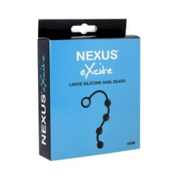 Nexus Excite Silicone Anal Beads - Black - Image 3
