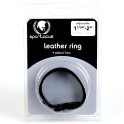 Nickel Free Leather Cock Ring - Image 2