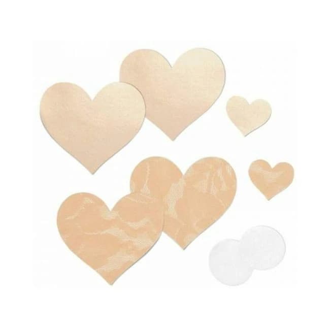 Nippies Basic Creme Hearts Pasties Size B - Image 1