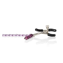 Nipple Play Clamps Purple Chain, image 3