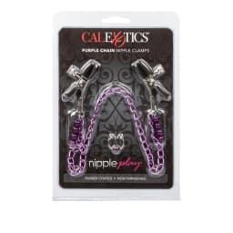 Nipple Play Clamps Purple Chain, image 7