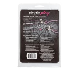 Nipple Play Clamps Purple Chain, image 8