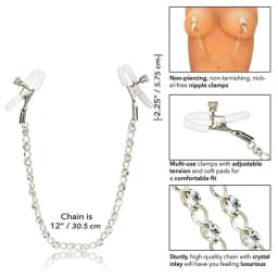Nipple Play Crystal Nipple Clamps, image 6