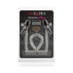 Nipple Play Nipple Clamps Silver Beaded, image 4