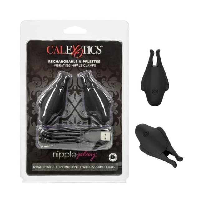 NIPPLE PLAY RECHARGEABLE NIPPLETTES BLACK  - Image 1