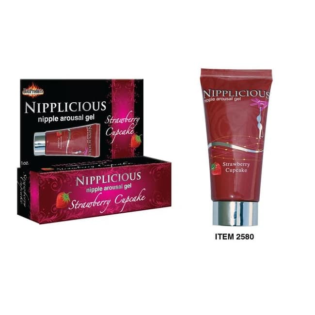 NIPPLICIOUS STRAWBERRY CUPCAKE 1 OZ  - Image 1