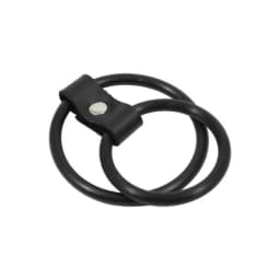 Nitrile Dual Cock Ring Black, image 1