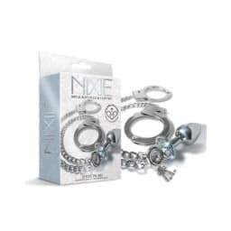 Nixie Metal Plug & Cuff Set Silver Small, image 2
