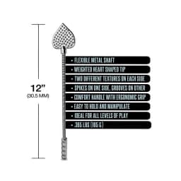Nixie Stainless Steel Riding Crop Heart - Image 4