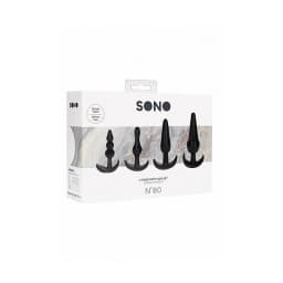 No. 80 - 4-Piece Butt Plug Set - Black, image 2