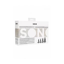 No. 80 - 4-Piece Butt Plug Set - Black, image 3