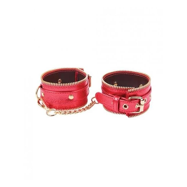 Nobu Fetish Handcuffs - Red/gold - Image 1