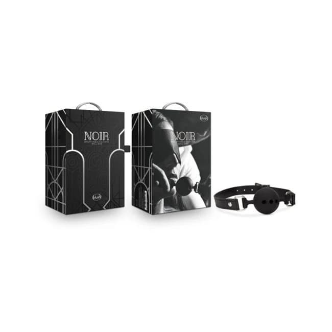 Noir Breathable Silicone Ball Gag Black - Image 1