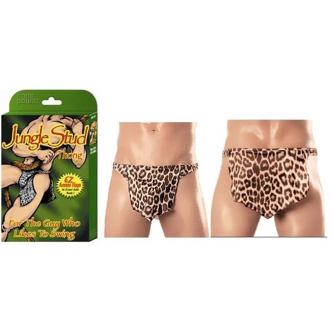 Novelty Jungle Stud Loin Cloth O/s - Image 1