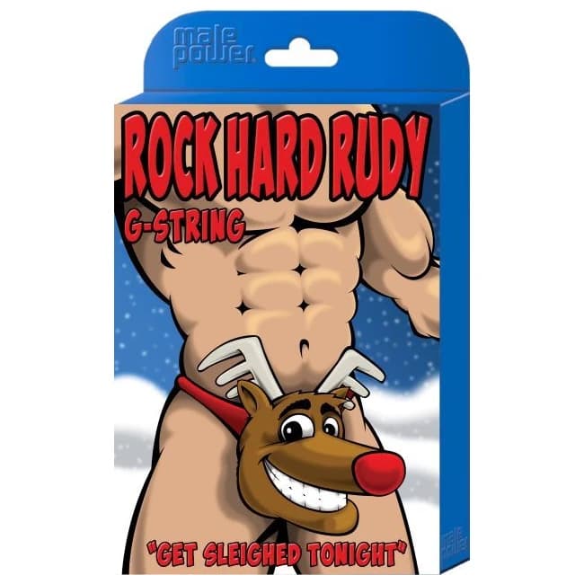 Novelty Rock Hard Rudy G-string O/s - Image 1
