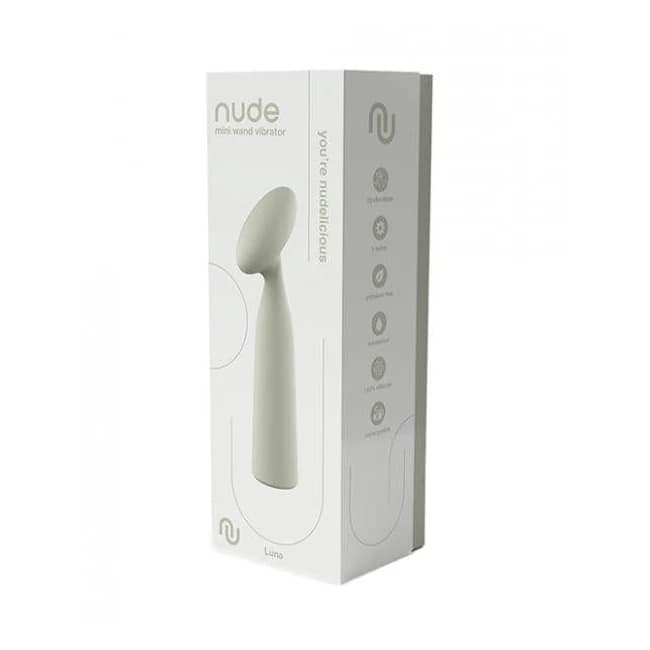Nude Luna Rechargeable Mini Wand Vibe - Mint - Image 1