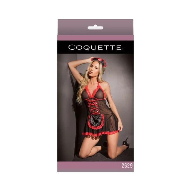 Nurse Babydoll Black &, image 1