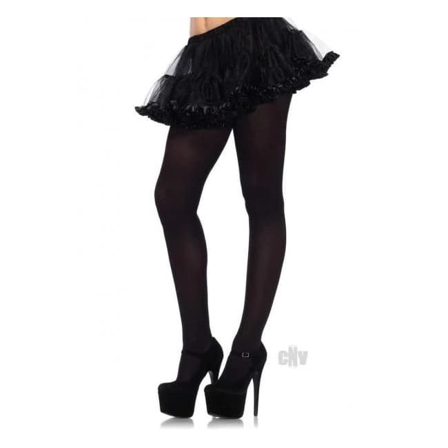 Nylon Tights Plus Black - Image 1