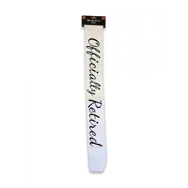 Officially Retired Sash - White - Image 1