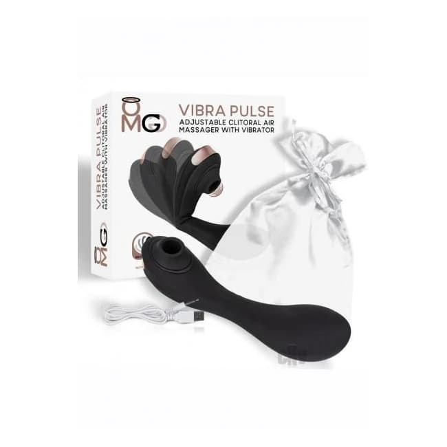 Omg Vibrapulse Clitoral Air Vibe Black - Image 1