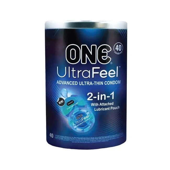 One Ultra Feel Condom 40 Pack Bowl - Image 1