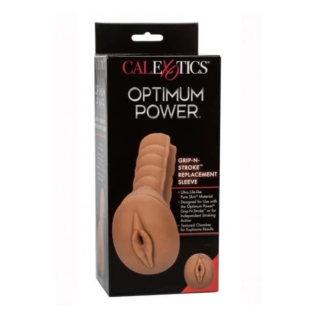 Optimum Power Grip N Stroke Sleeve Brown - Image 1