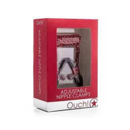 Ouch Adjustable Nipple Clamps with Chain, image 2
