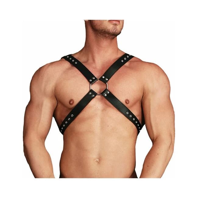 Ouch! Adonis - High Halter - Black - Image 1
